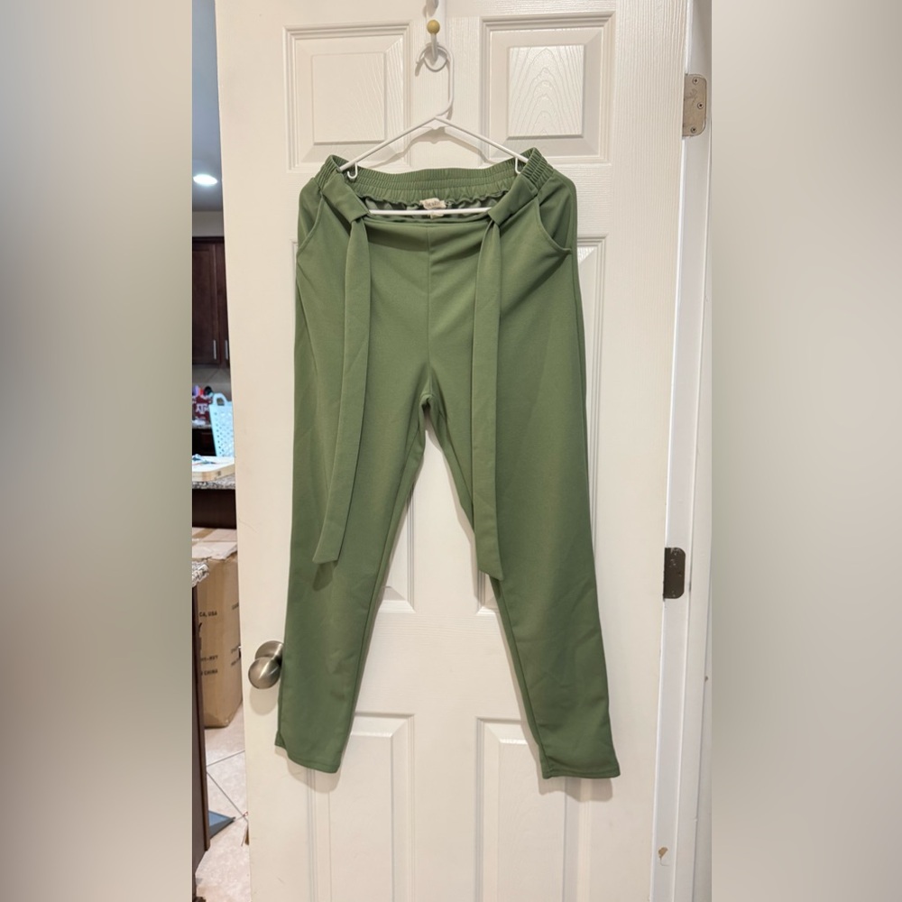 Olive Green Women's Pants